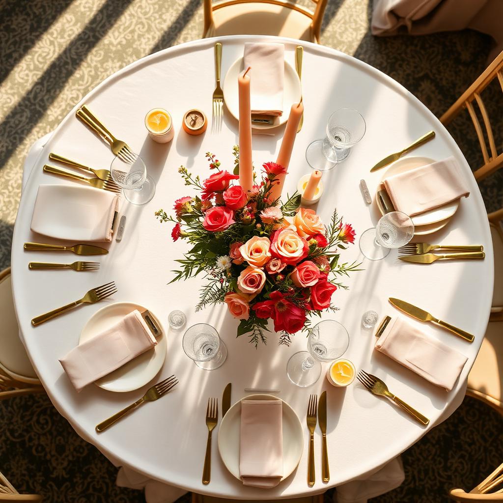 Table styling · Gala dinner
